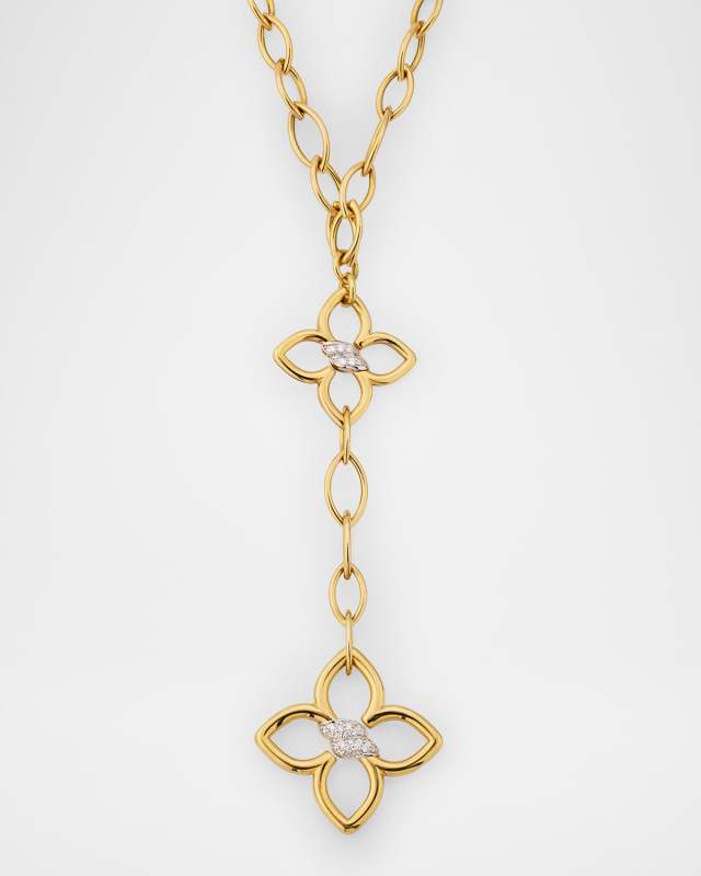 18K Yellow Gold Diamond Cialoma Necklace
